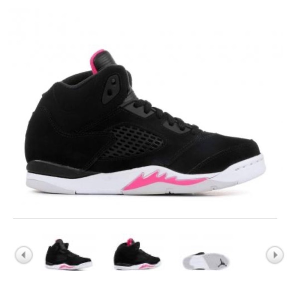 Jordan Other - Air Jordan Kids 5 Retro Gp Pink Deadly Wh/Bl